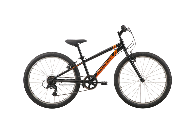 Malvern Star Mustang 24 Kids Bike in Black/Orange