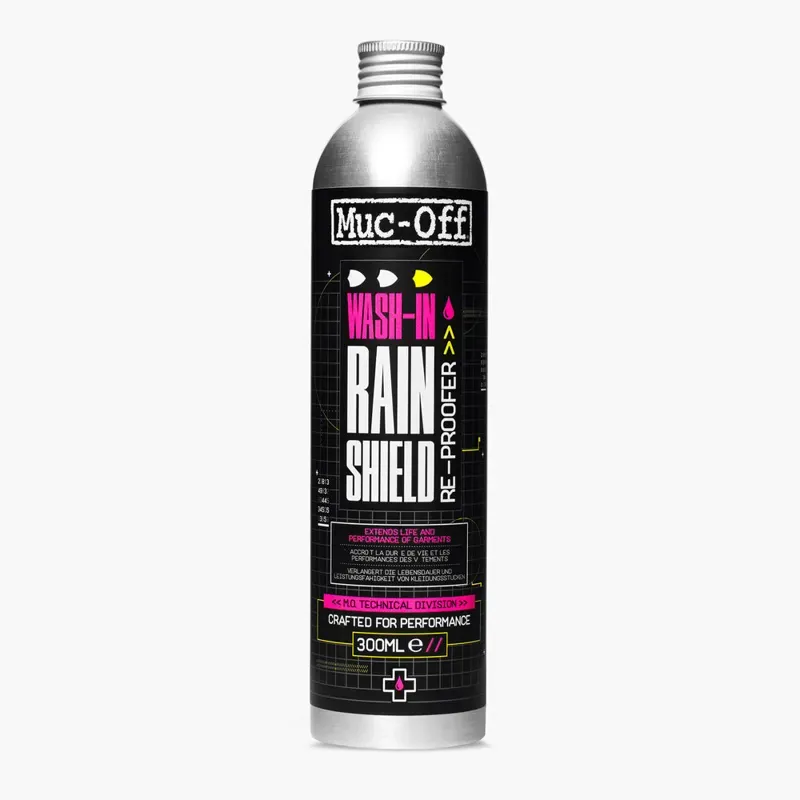 Muc-Off Wash-In Rain Shield ReProofer in Black