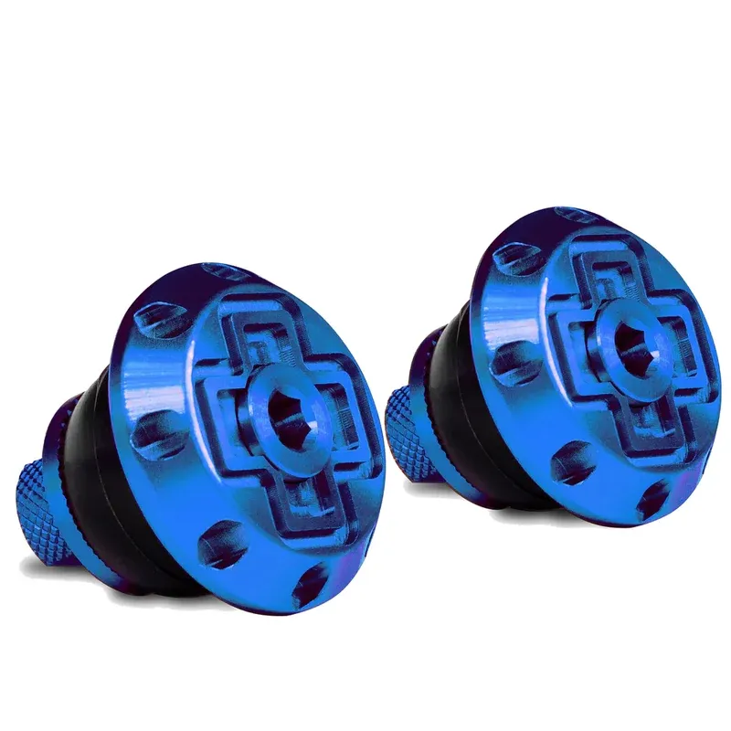 Muc-Off Disco Bar End Plugs in Blue