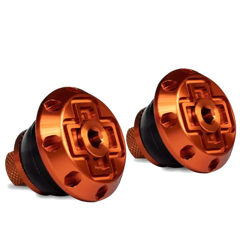 Muc-Off Disco Bar End Plugs in Orange